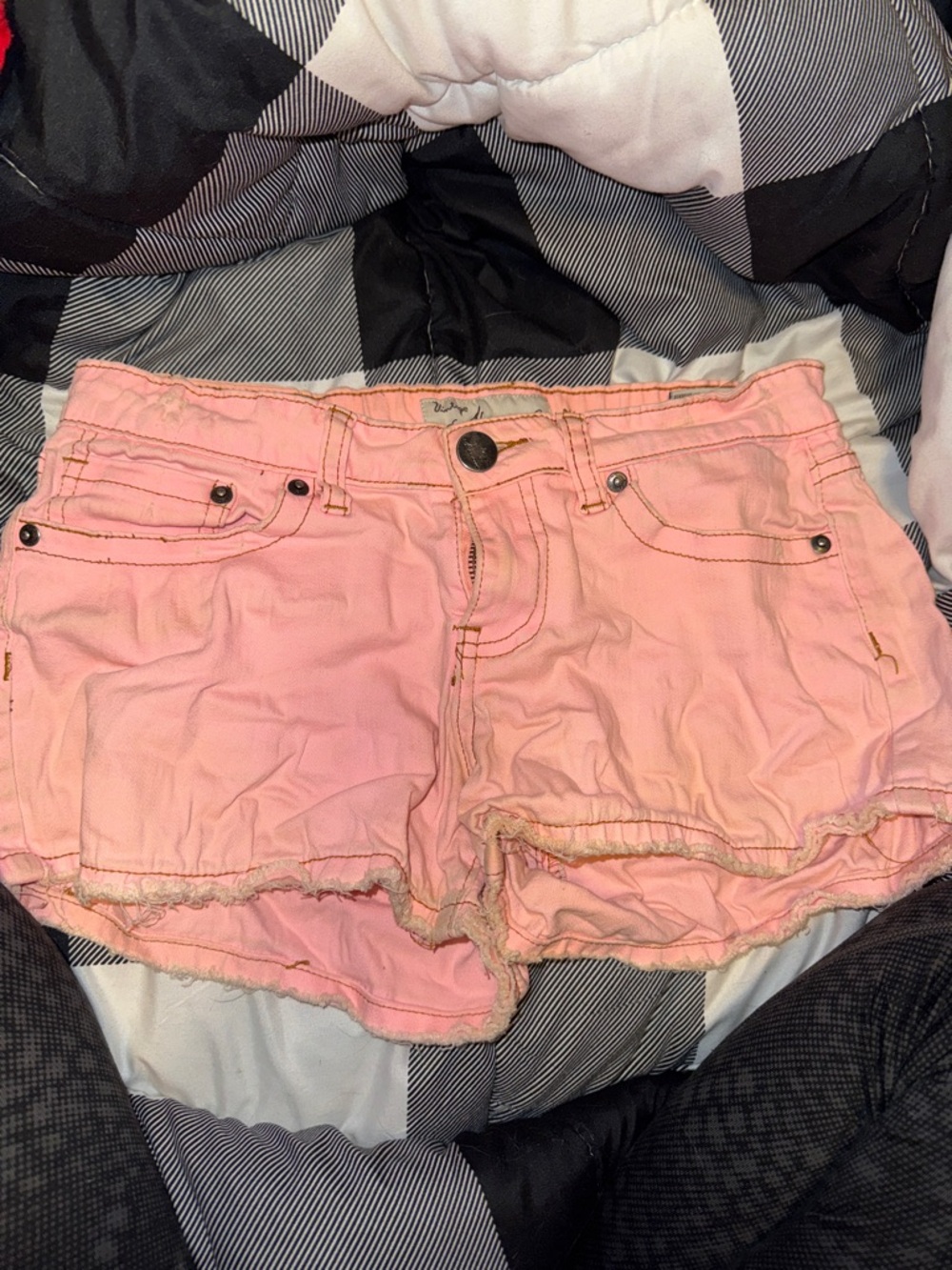 Vintage Havana Pink Denim Cutoff Shorts